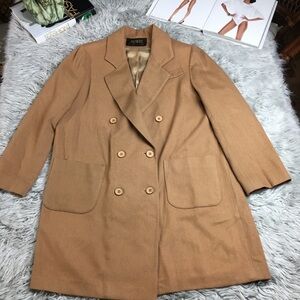 Vintage 1990s Jacques Wool Coat | 100% Pure Wool · Classic Tailored Quiet Luxury